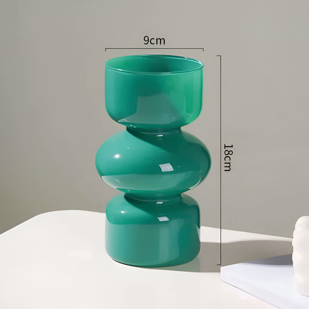 Colorful Modern Glass Vase Decor