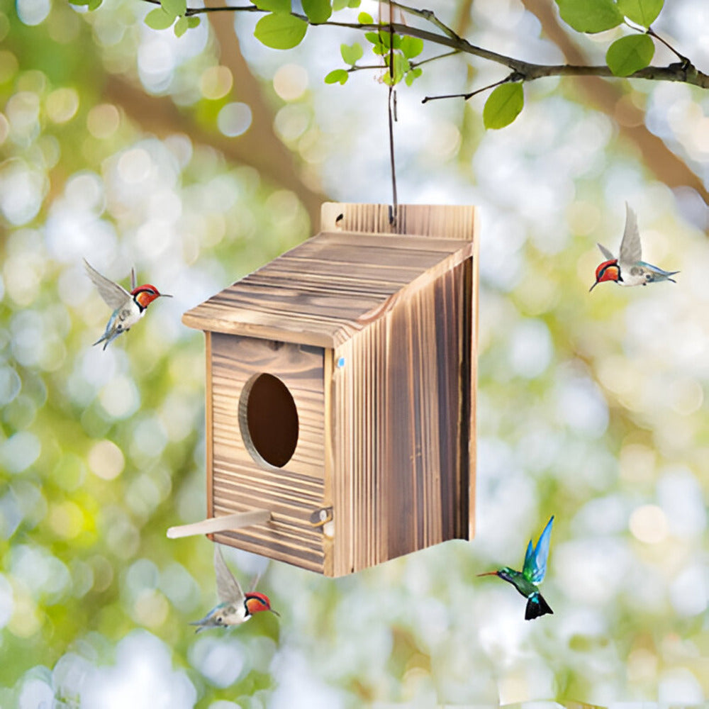 Outdoor Waterproof Wood Bird House - Yeezlab