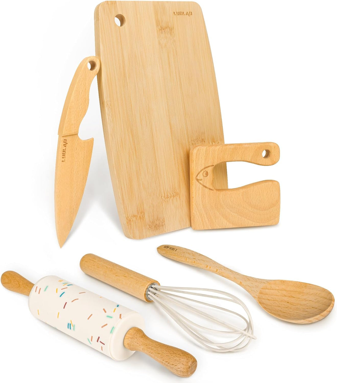 Kids Wooden Toy Kitchen Baking Set with Utensils - Yeezlab