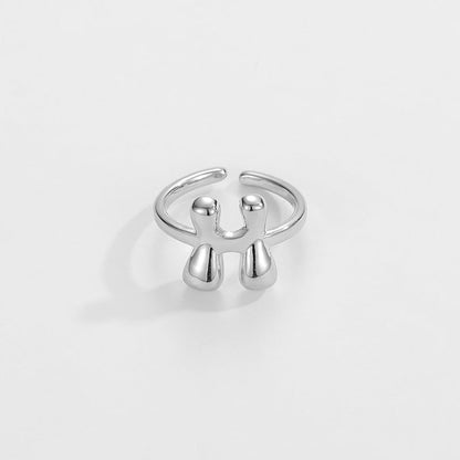 Fashionable Alphabet Initial Ring
