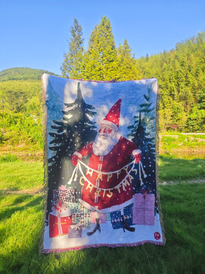 Fun Christmas Santa Blanket Throw - Yeezlab