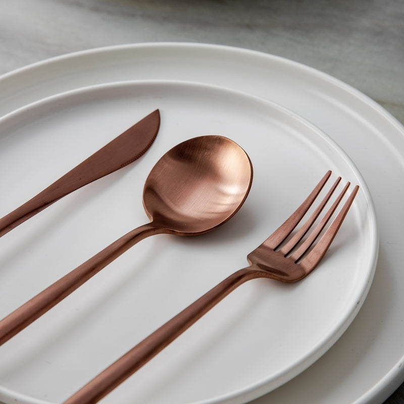 Premium Modern 20pc Titanium Flatware Set