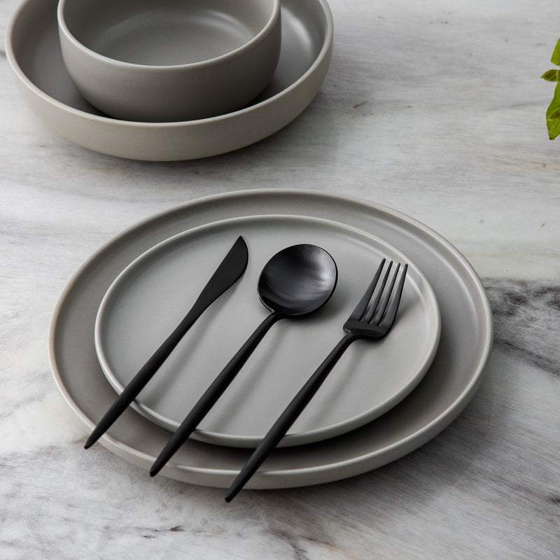 Premium Metal Flatware Set in Trendy Colors