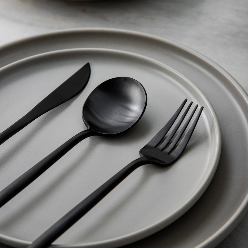 Premium Metal Flatware Set in Trendy Colors
