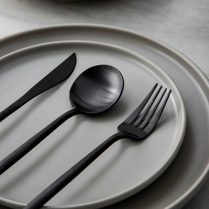 Premium Metal Flatware Set in Trendy Colors