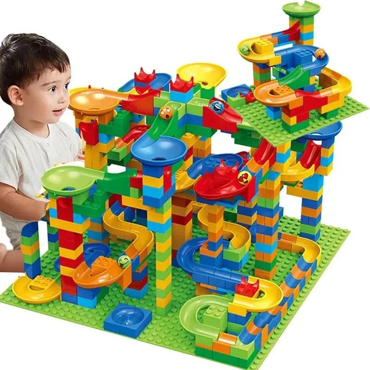Marble Run Building Blocks Set For Kids