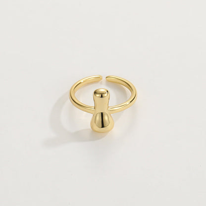 Fashionable Alphabet Initial Ring