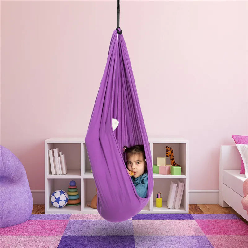 Kids Indoor Therapy Swing for Relaxation & Balance