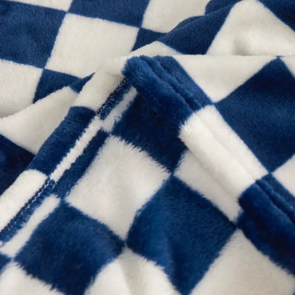 Stylish Chess Pattern Throw Blanket