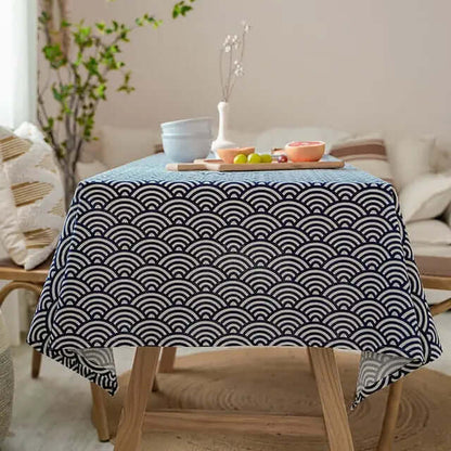 Natural Fiber Japanese Inspired Table Cover