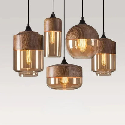Premium Glass Pendant Light Adjustable Cord