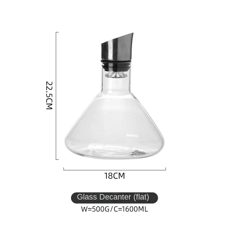 Luxury Crystal Glass Wine Decanter - Yeezlab