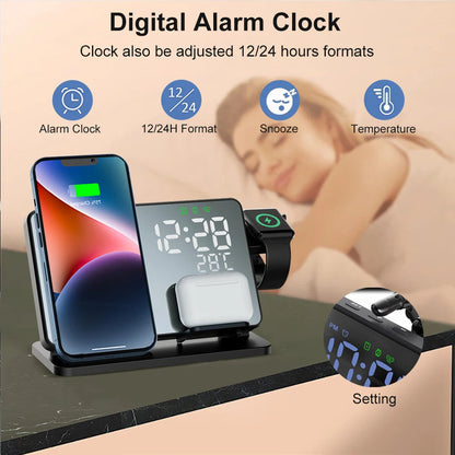 Wireless Charging Station for iPhone, Watch & AirPods
