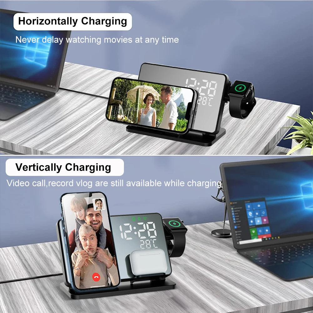 Wireless Charging Station for iPhone, Watch & AirPods