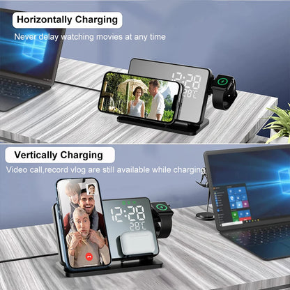 Wireless Charging Station for iPhone, Watch & AirPods