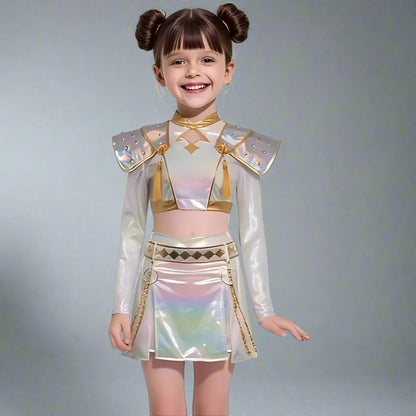 Kpop Girl Holographic Halloween Party Dress