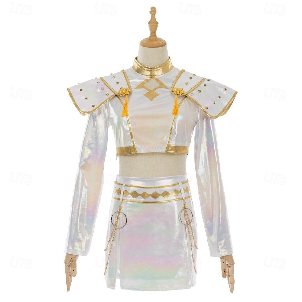 Kpop Girl Holographic Halloween Party Dress - Yeezlab
