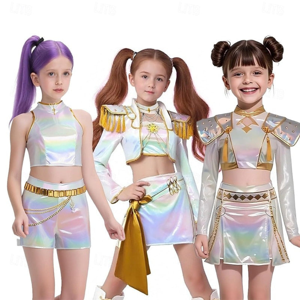 Kpop Girl Holographic Halloween Party Dress