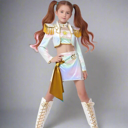 Kpop Girl Holographic Halloween Party Dress