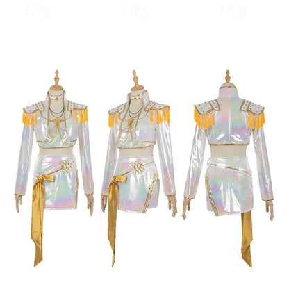 Kpop Girl Holographic Halloween Party Dress