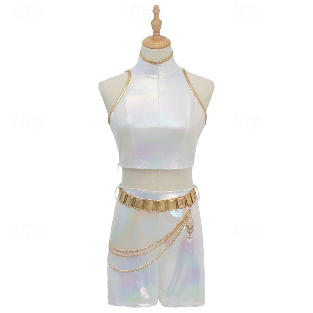 Kpop Girl Holographic Halloween Party Dress