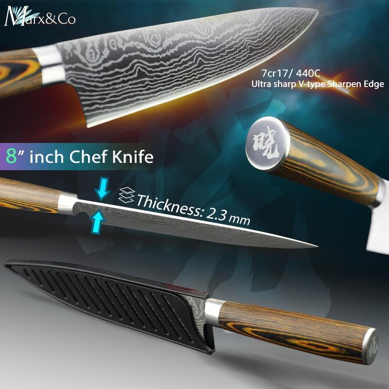 Premium Japanese Chef Knife 8 Inch Sharp Stainless Steel