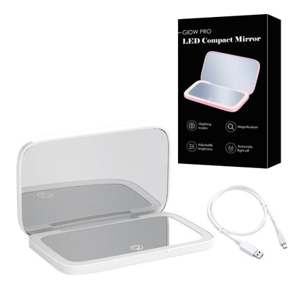 Portable LED Makeup Mirror 1X 10X Magnification
