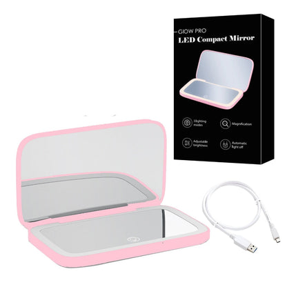 Portable LED Makeup Mirror 1X 10X Magnification