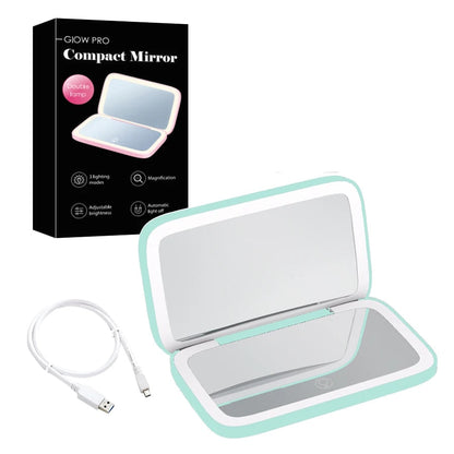 Portable LED Makeup Mirror 1X 10X Magnification