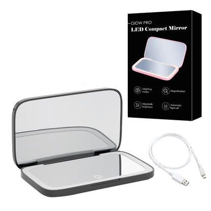 Portable LED Makeup Mirror 1X 10X Magnification