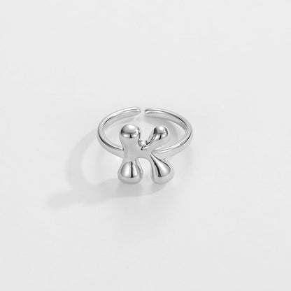 Fashionable Alphabet Initial Ring