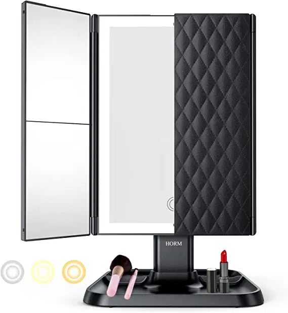 Pro Makeup Mirror with Adjustable LED Light