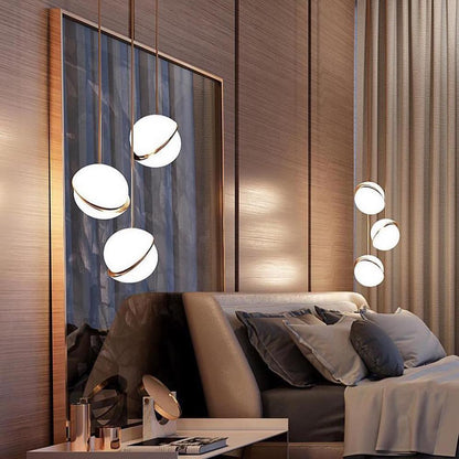 Elegant Glass Moon Pendant Lighting Fixture - Yeezlab