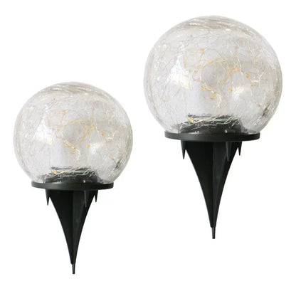 Solar Powered Outdoor Globe Lamp Modern Style