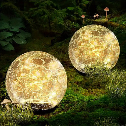 Solar Powered Outdoor Globe Lamp Modern Style - Yeezlab