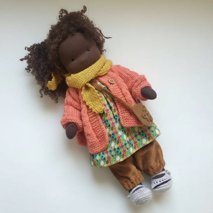 Soft Plush Waldorf Doll for Kids Creative Play