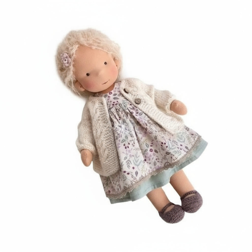 Soft Plush Waldorf Doll for Kids Creative Play