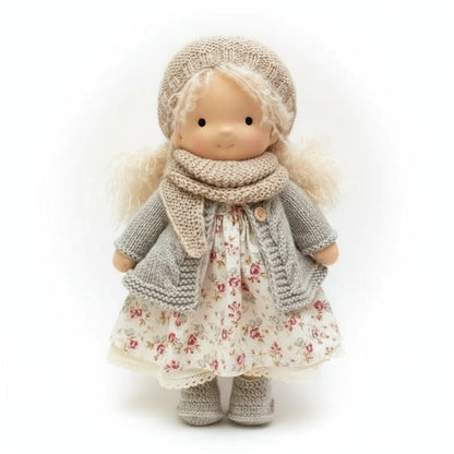Soft Plush Waldorf Doll for Kids Creative Play