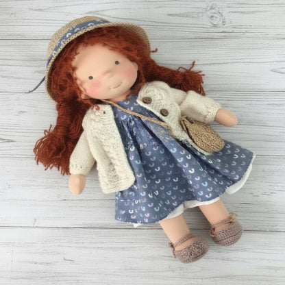 Soft Plush Waldorf Doll for Kids Creative Play