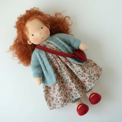 Soft Plush Waldorf Doll for Kids Creative Play