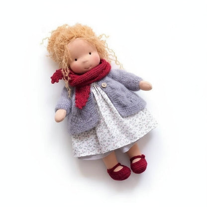 Soft Plush Waldorf Doll for Kids Creative Play