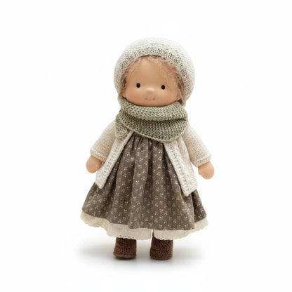 Soft Plush Waldorf Doll for Kids Creative Play