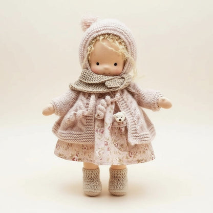 Soft Plush Waldorf Doll for Kids Creative Play