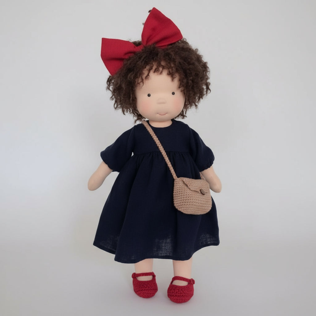 Soft Plush Waldorf Doll for Kids Creative Play