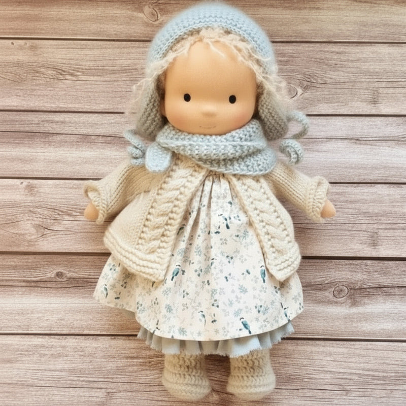Soft Plush Waldorf Doll for Kids Creative Play