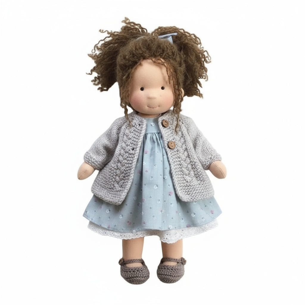 Soft Plush Waldorf Doll for Kids Creative Play