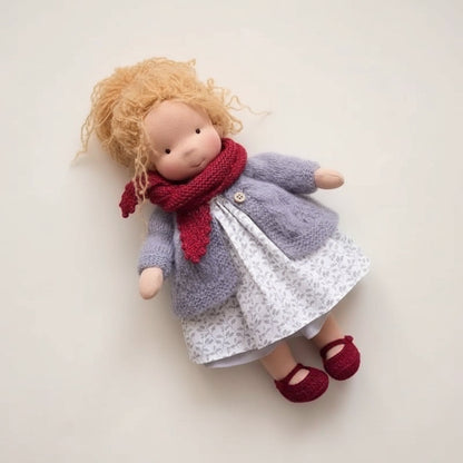Soft Plush Waldorf Doll for Kids Creative Play