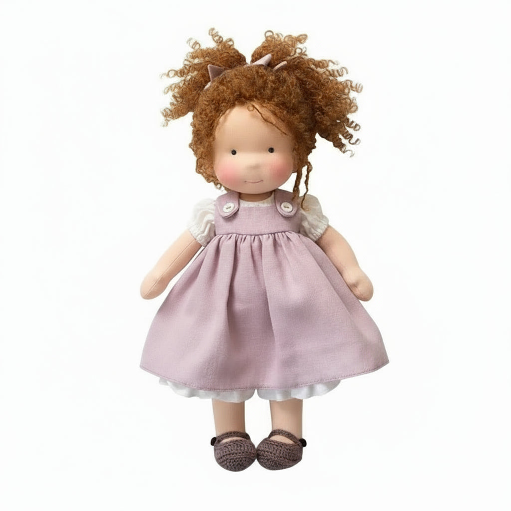 Soft Plush Waldorf Doll for Kids Creative Play