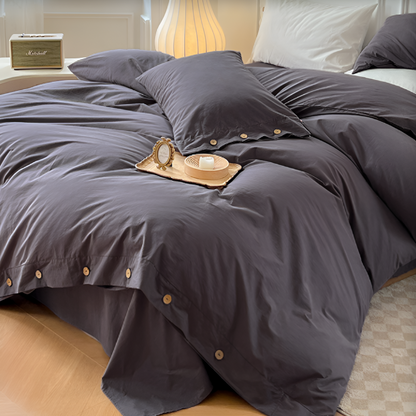 Soft Cotton Bed Sheet Set with 2 Pillow Covers