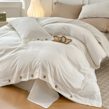 Soft Cotton Bed Sheet Set with 2 Pillow Covers